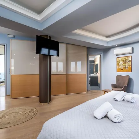 ヴィラ Zafira - Seaview Manor With Heated Pool Kallithéa