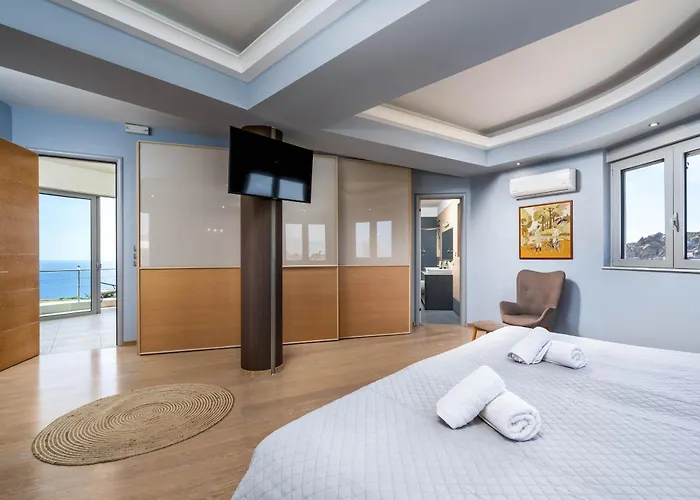 فيلة Zafira - Seaview Manor With Heated Pool Kallithéa